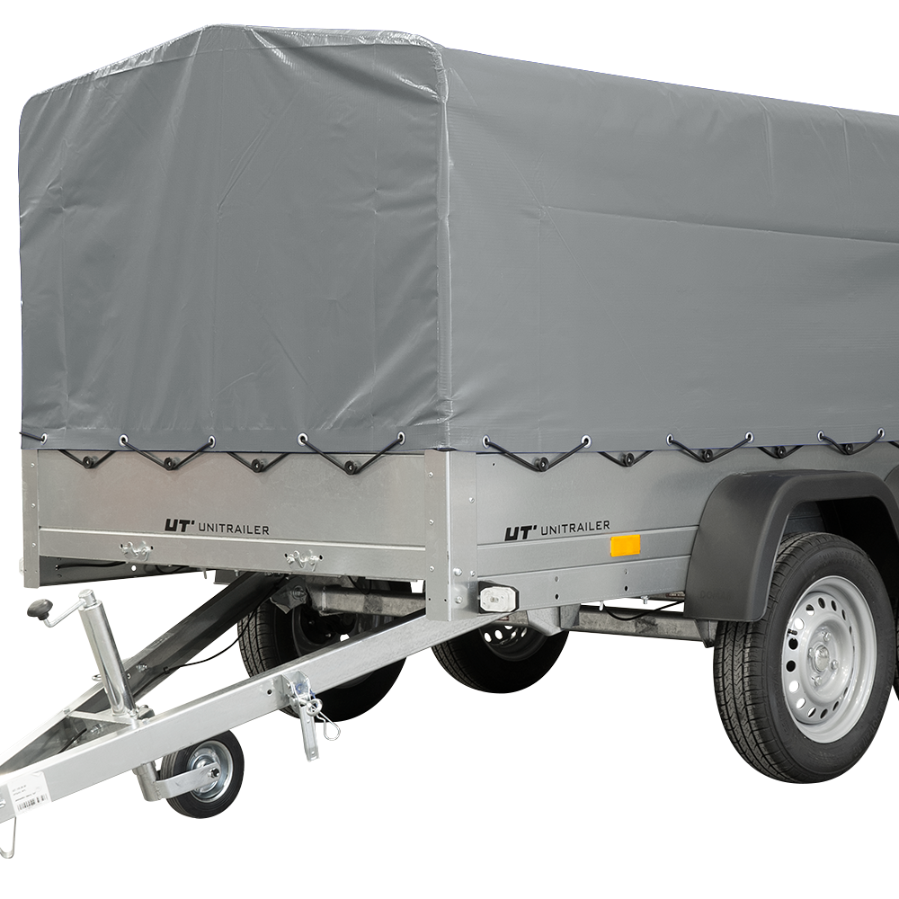 Anhänger mit Plane doppelachse unitrailer 264/2 kipp mit jockeyrad