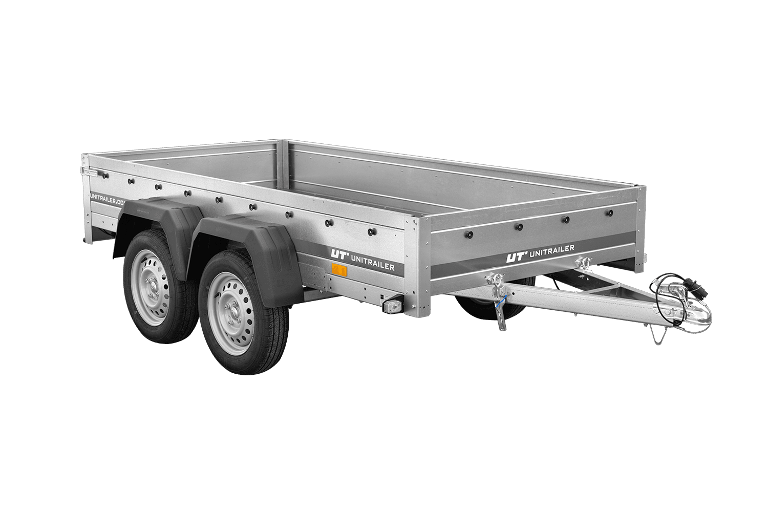 Anhänger mit Plane doppelachse unitrailer 264/2 kipp mit jockeyrad