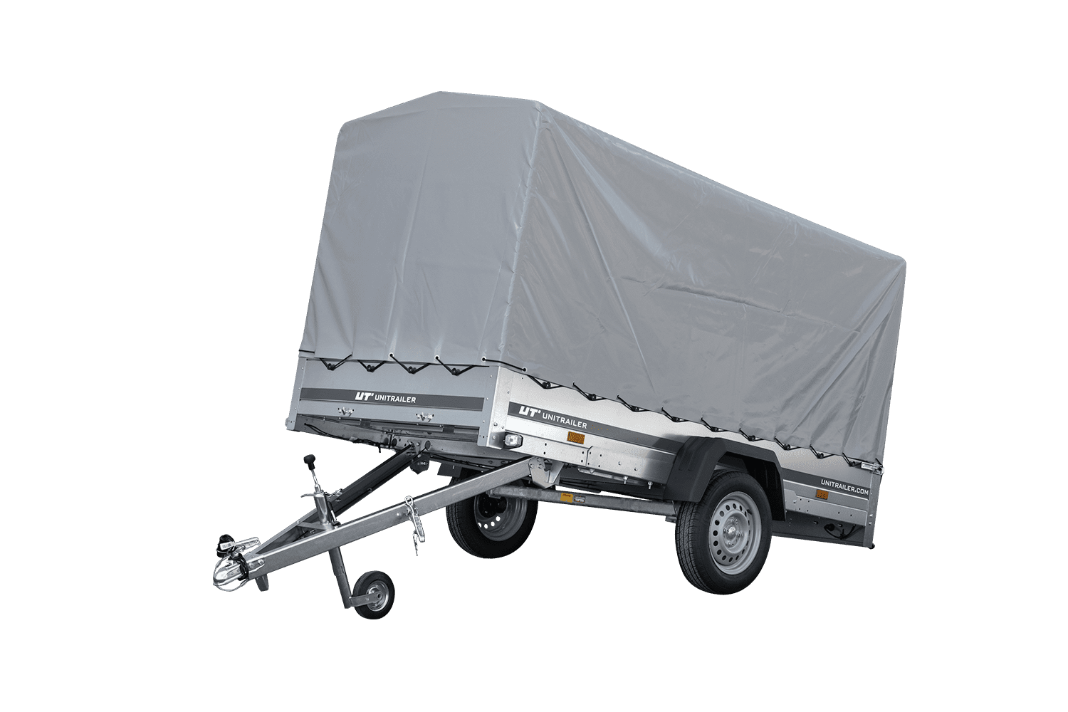 Anhänger mit Plane 264 kipp mit Stützrad,