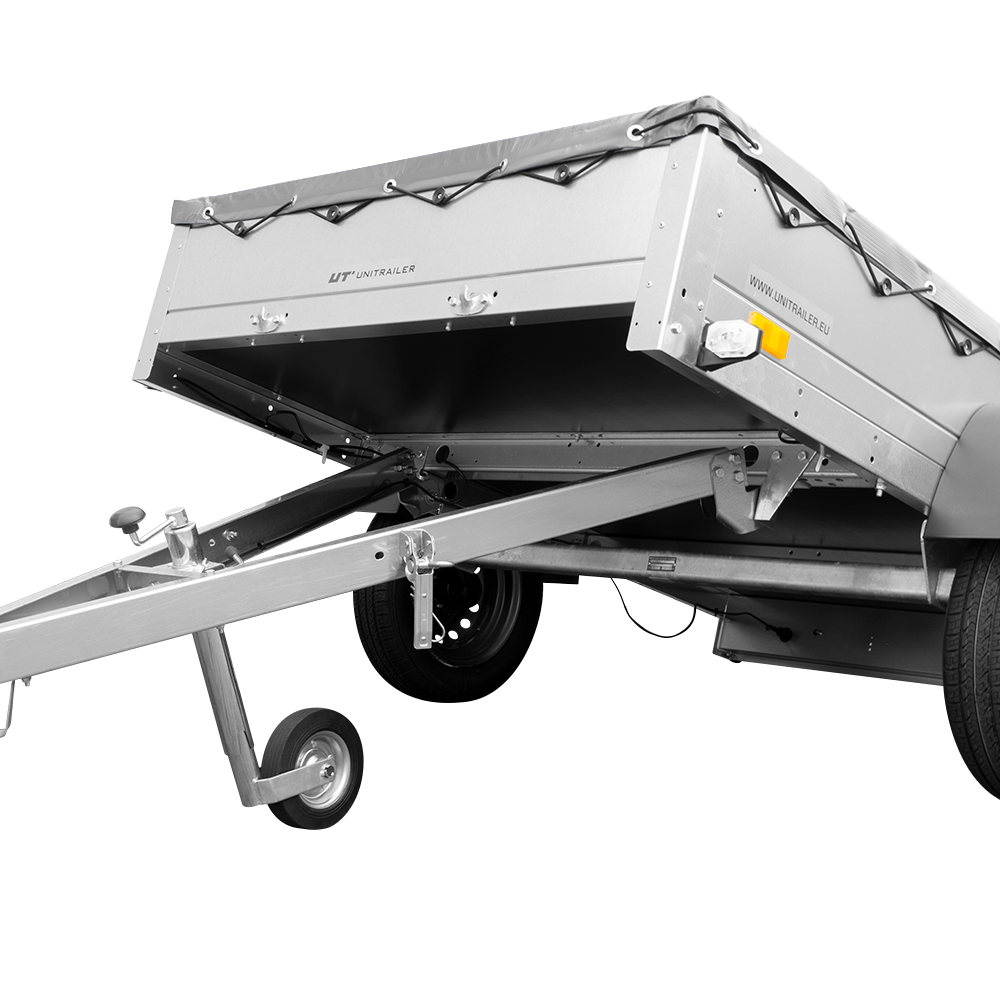 Anhänger mit Plane 200×125 cm Garden Trailer 201 KIPP zu verkaufen