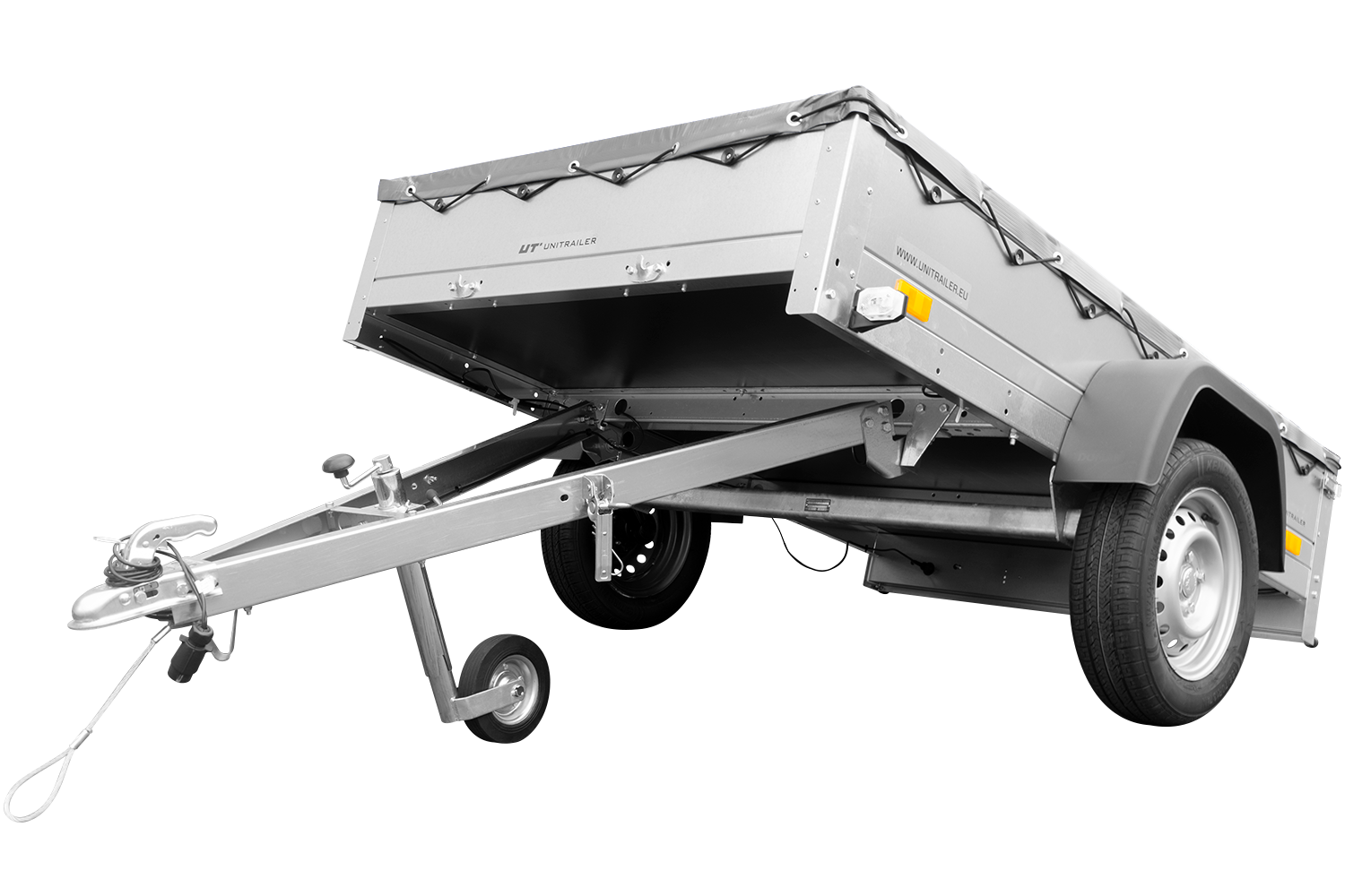 Anhänger mit Plane 200×125 cm Garden Trailer 201 KIPP zu verkaufen