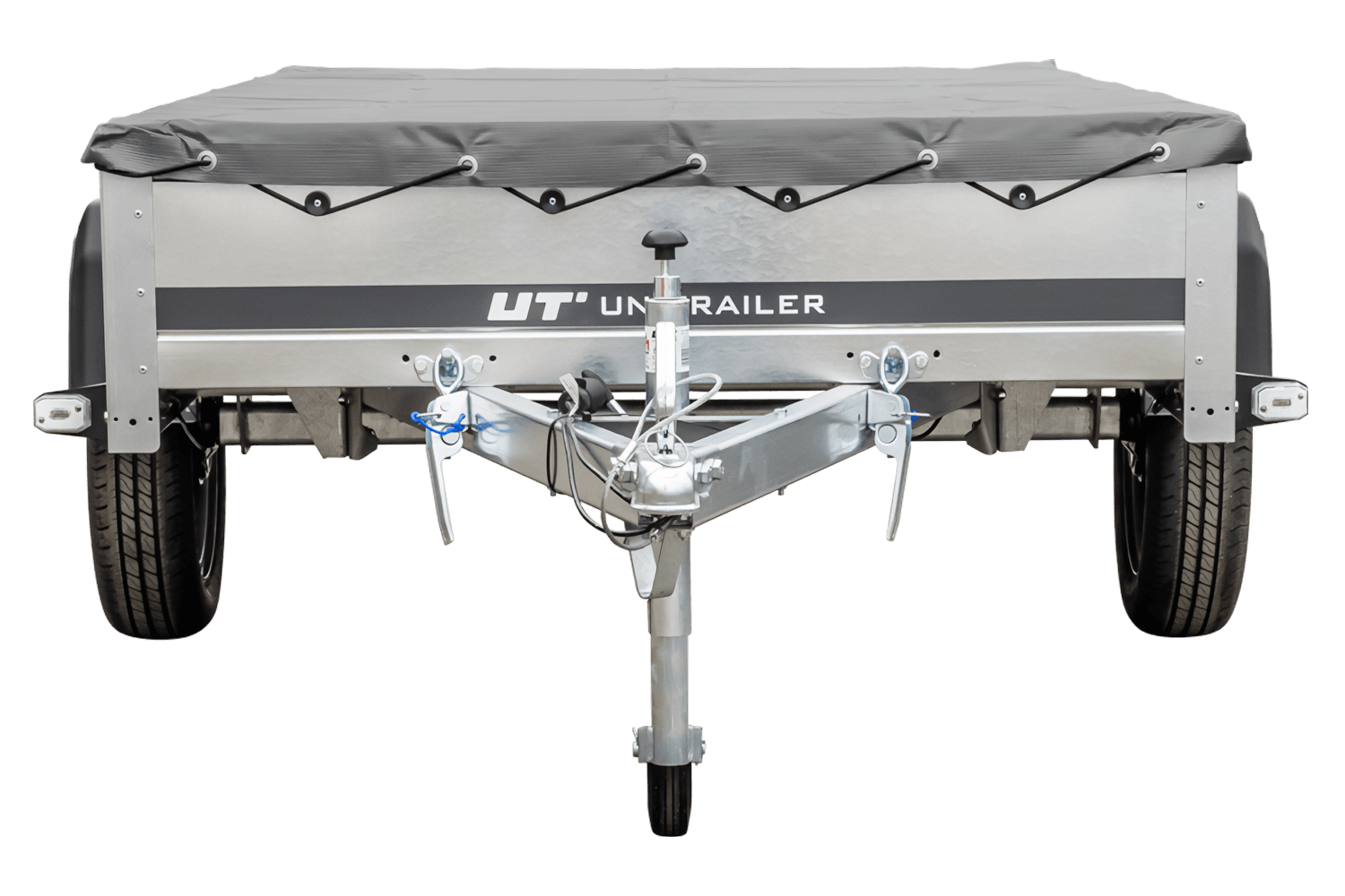 Anhänger mit Plane - verzinkt 230 x 125 cm Garden Trailer 230 KIPP