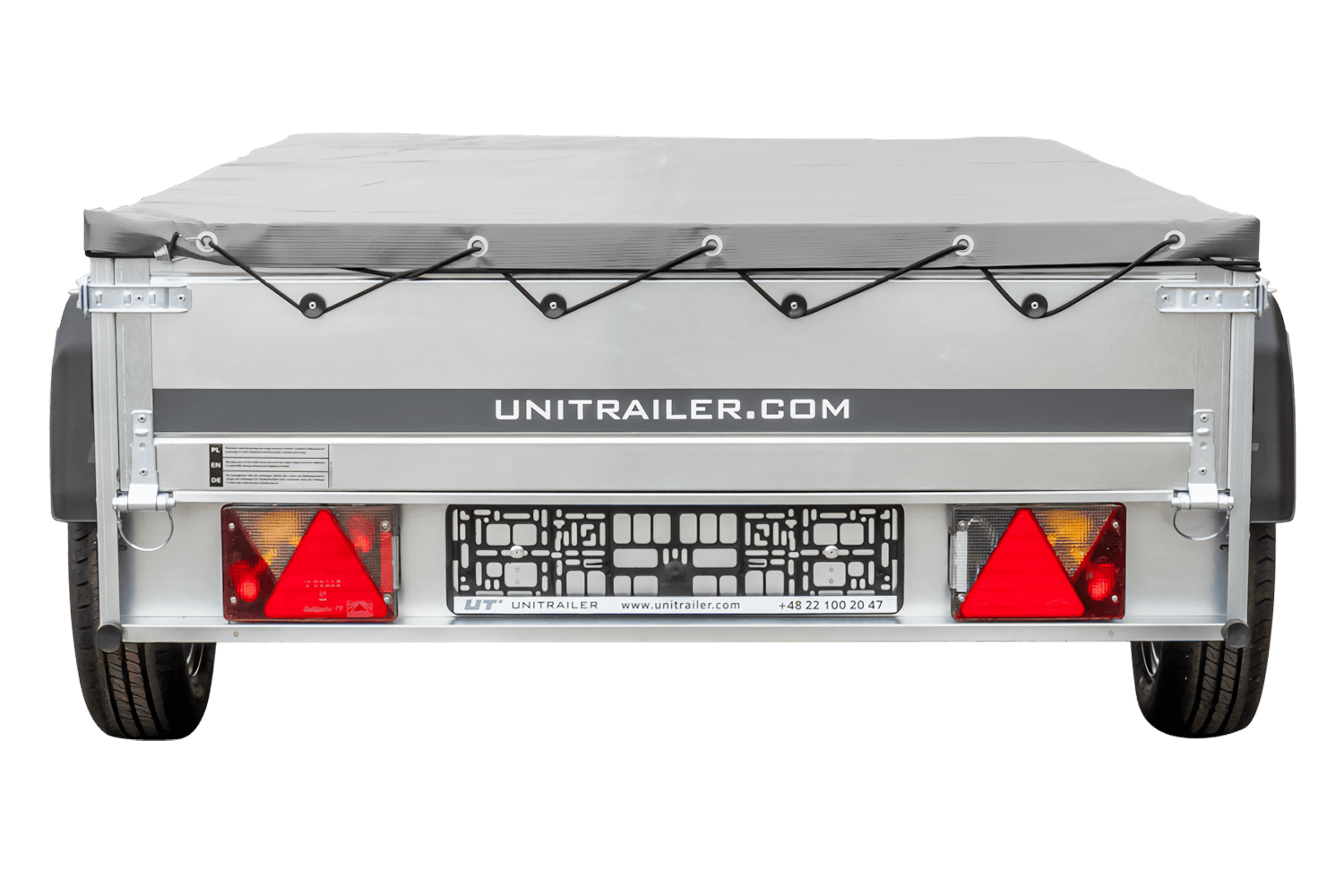 Anhänger mit Plane - verzinkt 230 x 125 cm Garden Trailer 230 KIPP