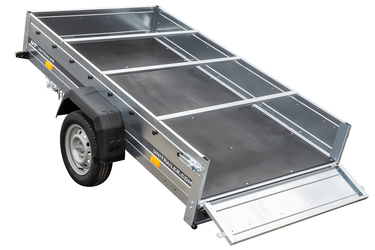 Anhänger mit Plane - verzinkt 230 x 125 cm Garden Trailer 230 KIPP