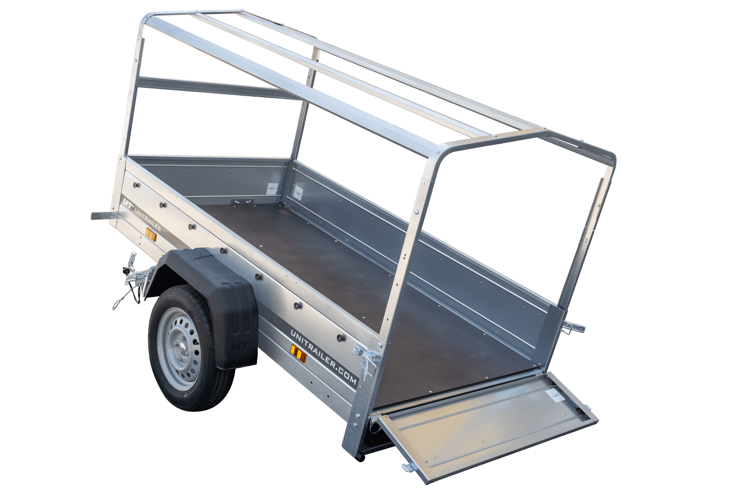 Gepäckanhänger Garden Trailer 200 KIPP 200 x 106 cm mit hoher blauer Plane