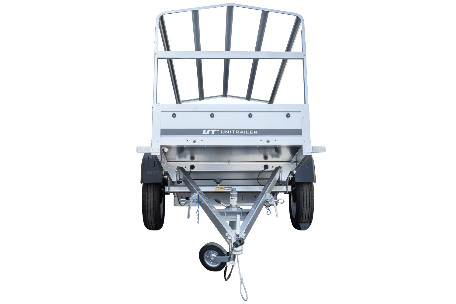 Gepäckanhänger Garden Trailer 200 KIPP 200 x 106 cm mit hoher blauer Plane