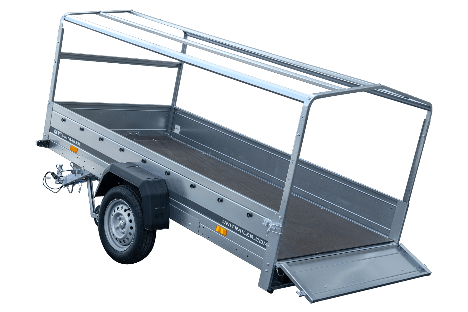 Anhänger mit Plane GARDEN TRAILER 264 KIPP mit Jockeyrad / blaue Plane