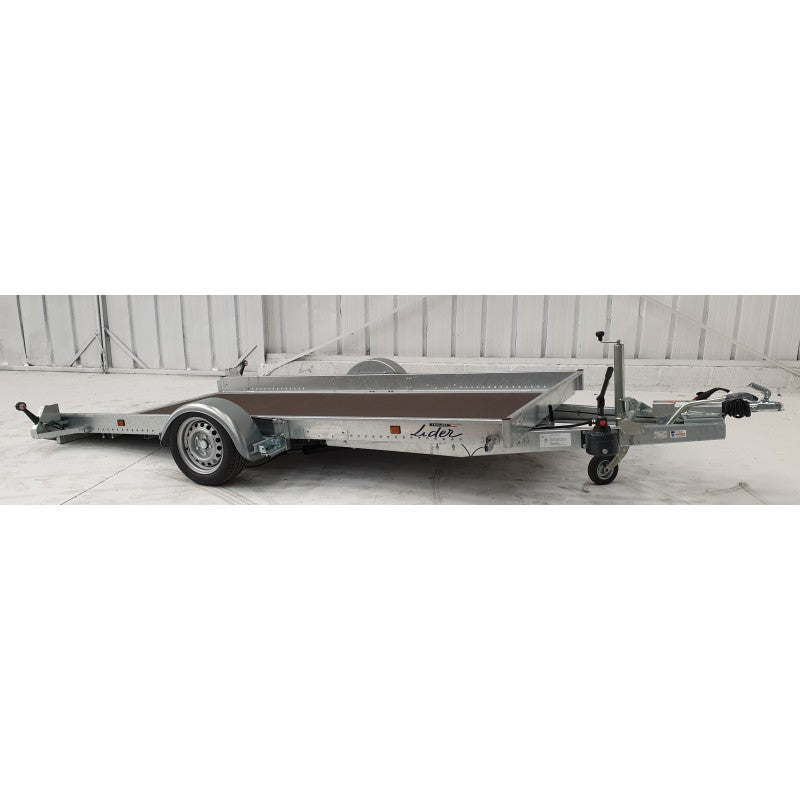 Anhänger Absenkbare Plattform 350x180x15 gebremst 1500 kg