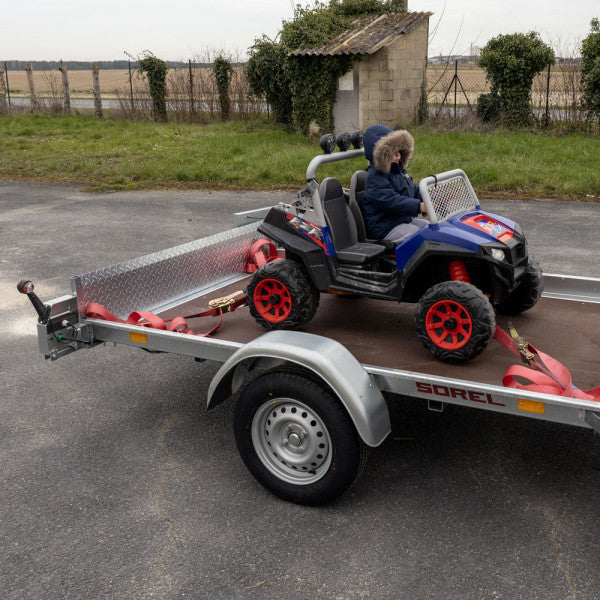 Anhänger Kippbare Plattform 500 kg - Motorradanhänger