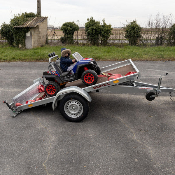 Anhänger Kippbare Plattform 500 kg - Motorradanhänger