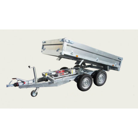 Anhänger Kipper 2500 kg 322x170x35 Bremse Räder unten elektrische Pumpe