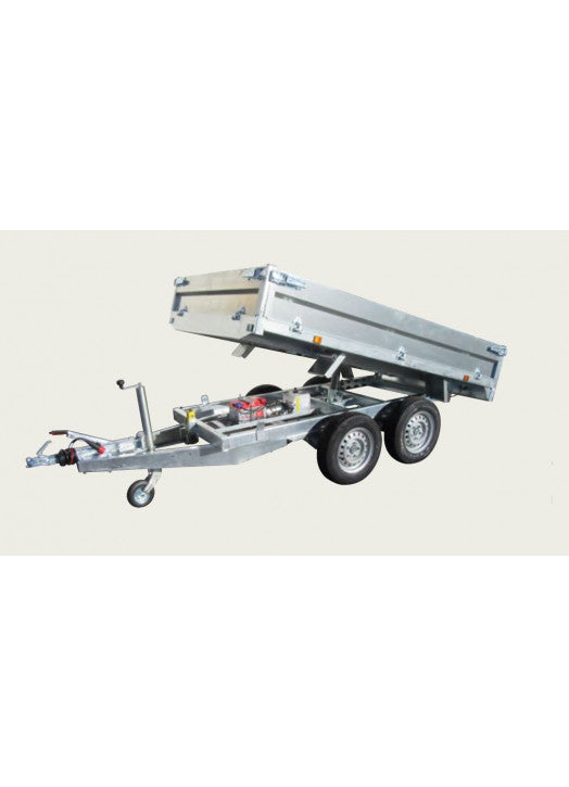 Anhänger Kipper 2500 kg 322x170x35 Bremse Räder unten elektrische Pumpe