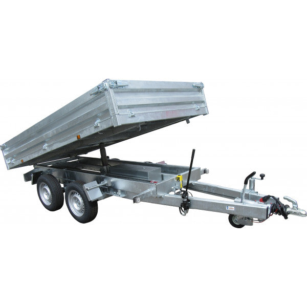 Anhänger Kipper 2500 kg 322x170x35 Bremse Räder unten elektrische Pumpe