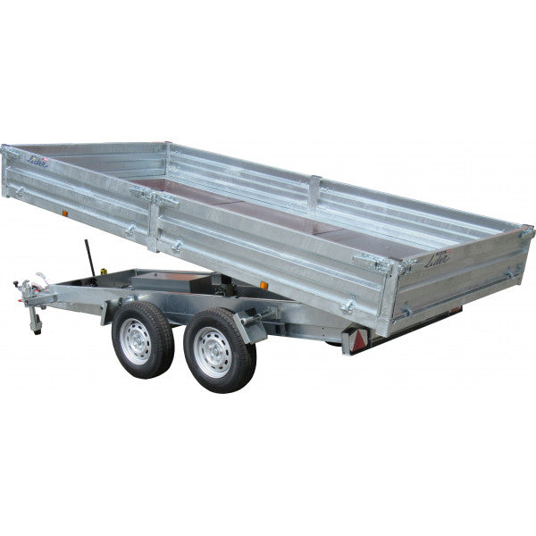 Anhänger Kipper 3500 kg 402x190x35 Bremse Räder unten elektrische Pumpe