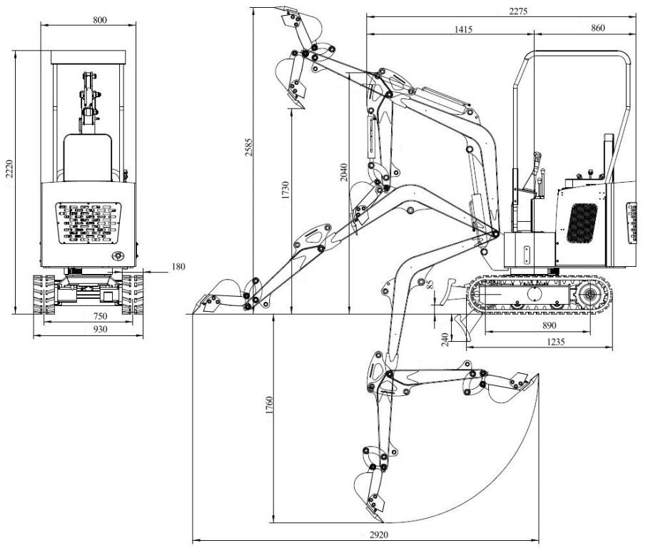 Minibagger TERRA CS 12.R