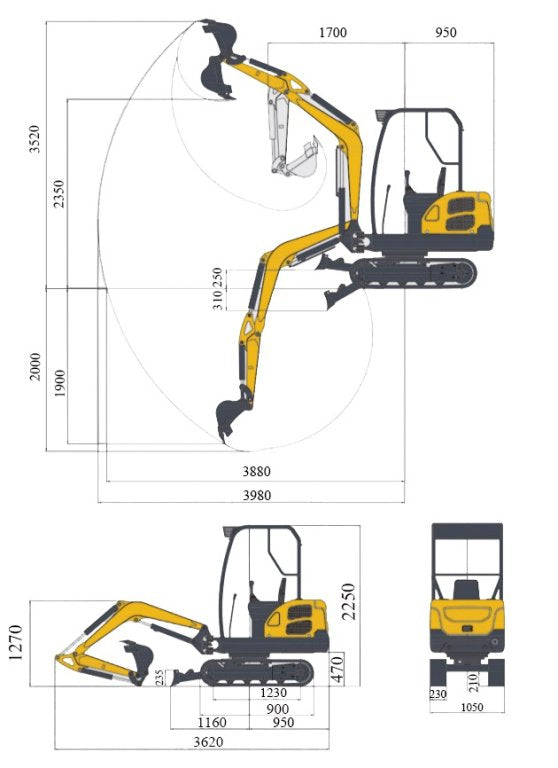Minibagger TERRA CS22-R