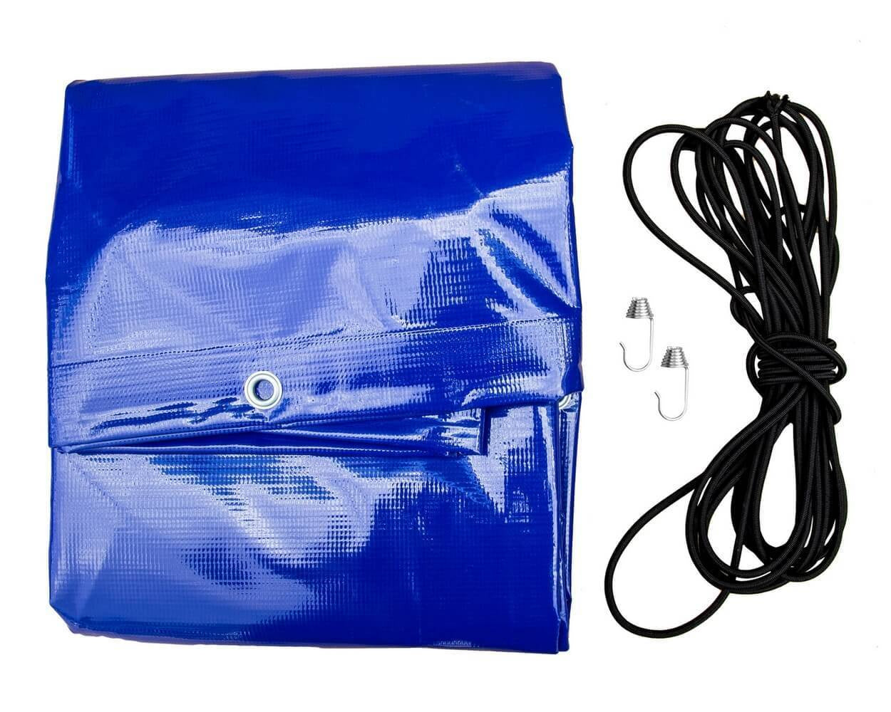 Blaue flache Plane für Garden Trailer 230 KIPP Anhänger