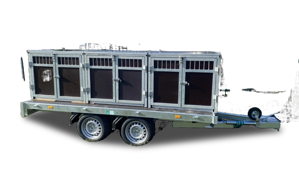 Eduard Anhänger 2000 kg mit Hundekiste 2 Boxen