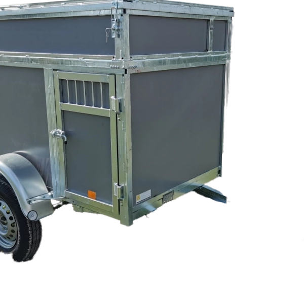 BW trailers 3 cases Hundeanhänger + Dachbox